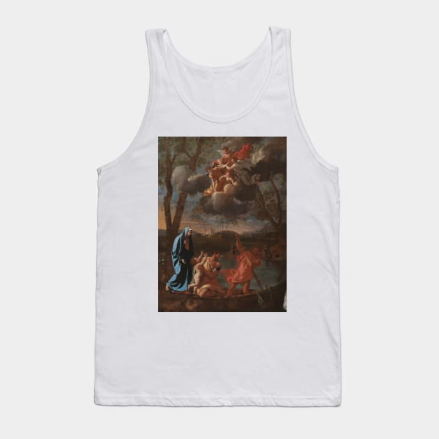 The Return of the Holy Family to Nazareth by Nicolas Poussin Tank Top by Classic Art Stall
